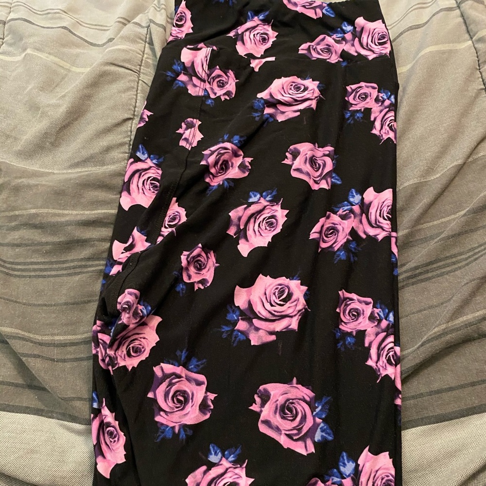Lularoe Floral TC2 Leggings